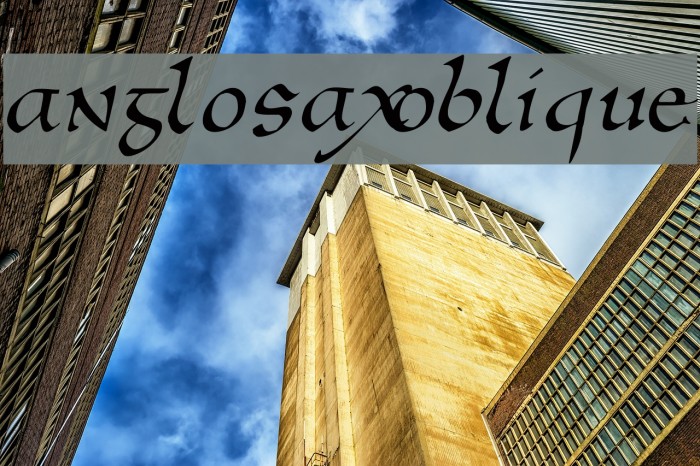 AnglosaxOblique Font examples