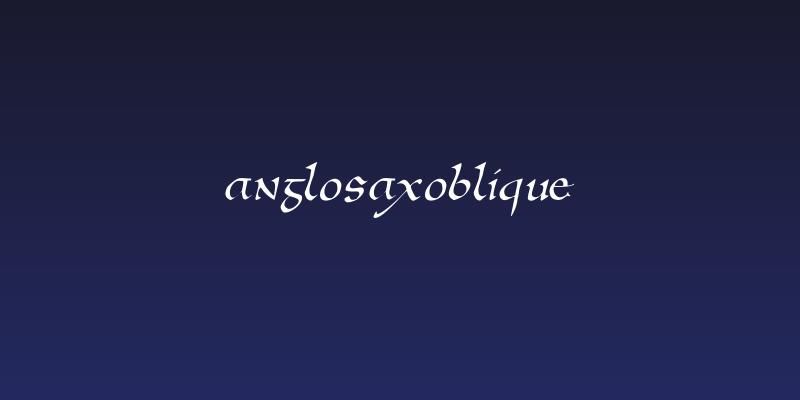 AnglosaxOblique Social Header