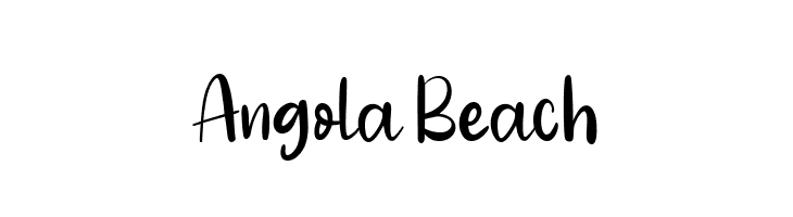 Angola Beach  Descarca Fonturi Gratis