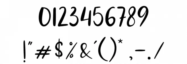 Angola Beach Font OTHER CHARS