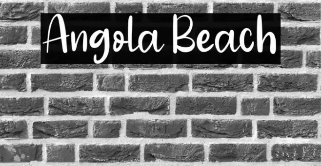 Angola Beach Font examples