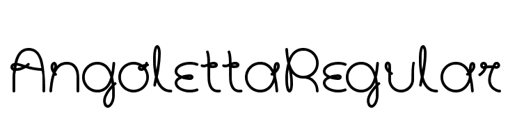 AngolettaRegular  font caratteri gratis