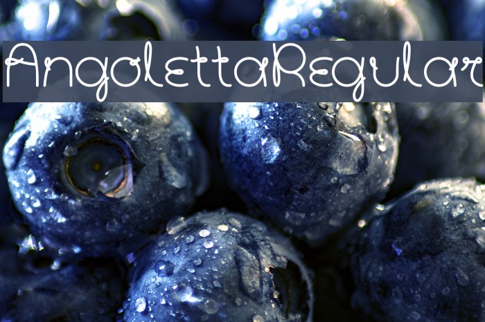 AngolettaRegular Font examples