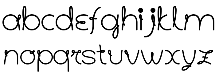 AngolettaRegular Font LOWERCASE