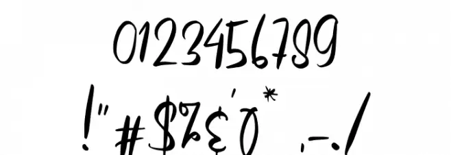 Angolia Font OTHER CHARS