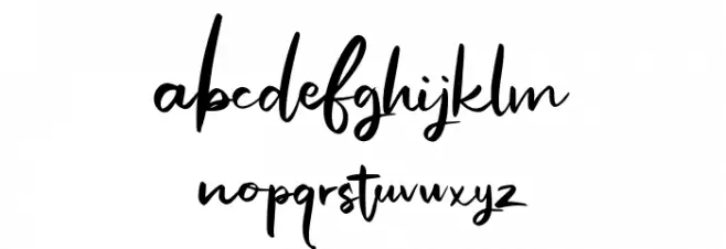 Angolia Font LOWERCASE