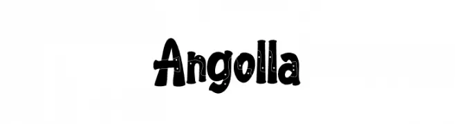 Angolla  フリーフォントのダウンロード