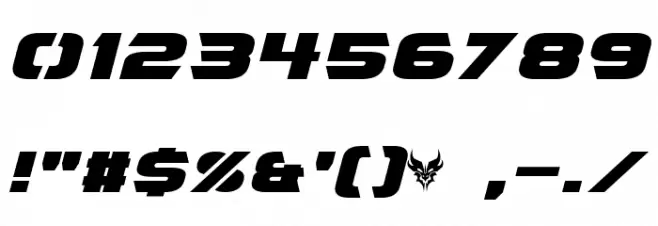 Angolmois Italic Font OTHER CHARS