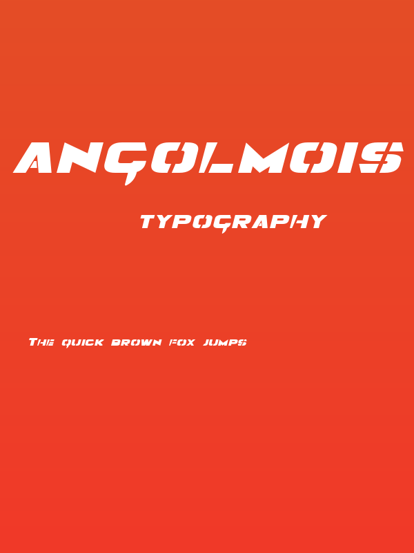 Angolmois Italic Poster