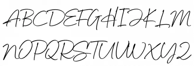 Angora Schriftart Groß