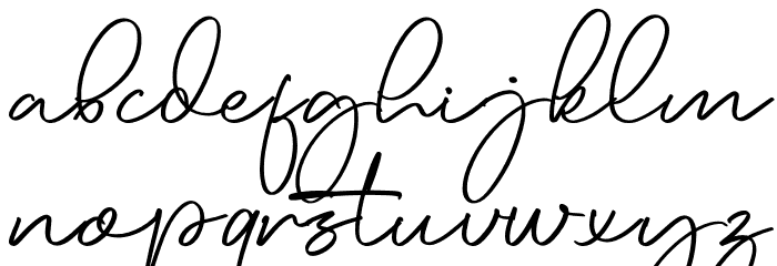 Angora Font LOWERCASE