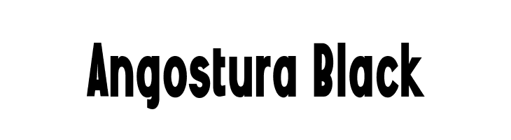 Angostura Black  免费字体下载