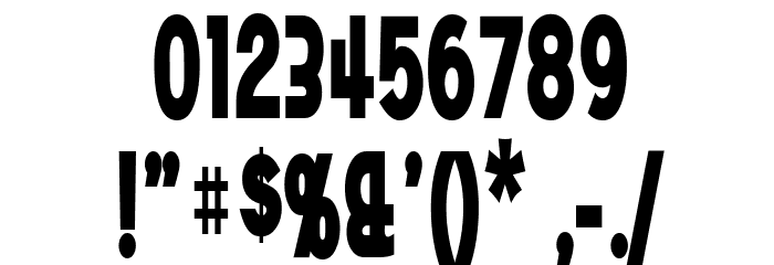 Angostura Black Font OTHER CHARS