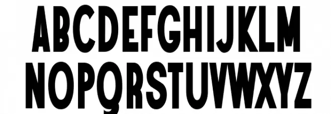 Angostura Black Schriftart Groß
