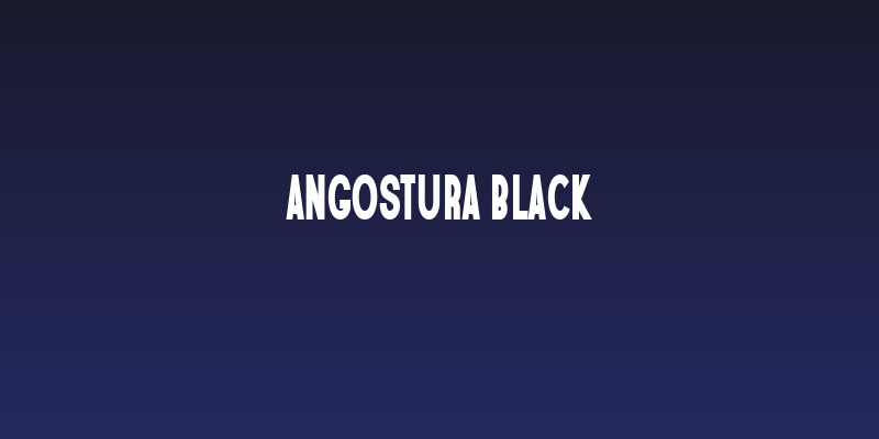 Angostura Black Social Header