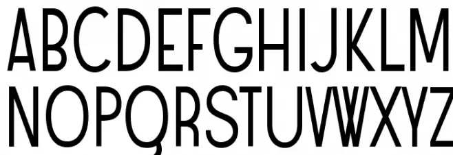 Angostura Schriftart Groß