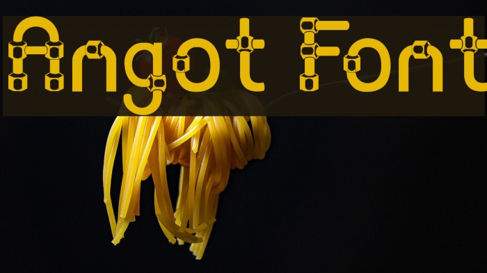 Angot Font examples