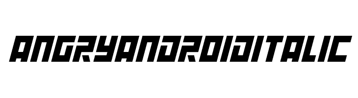 Angry Android Italic  Fuentes Gratis Descargar