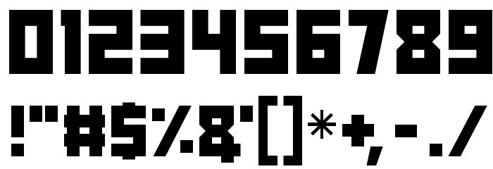 Angry Android Font OTHER CHARS
