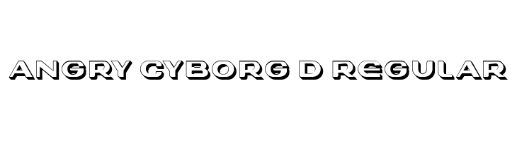 Angry Cyborg 3D Regular  font caratteri gratis