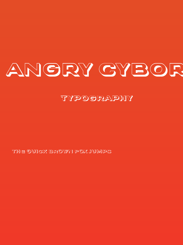 Angry Cyborg 3D Regular Poster