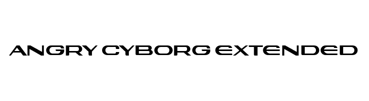Angry Cyborg Extended  Frei Schriftart Herunterladen