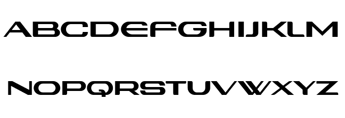Angry Cyborg Extended Font LOWERCASE
