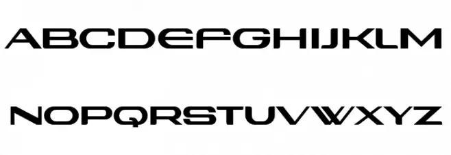 Angry Cyborg Extended फ़ॉन्ट लोअरकेस