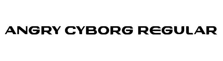 Angry Cyborg Regular  Frei Schriftart Herunterladen