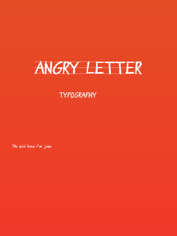 Angry Letter Poster
