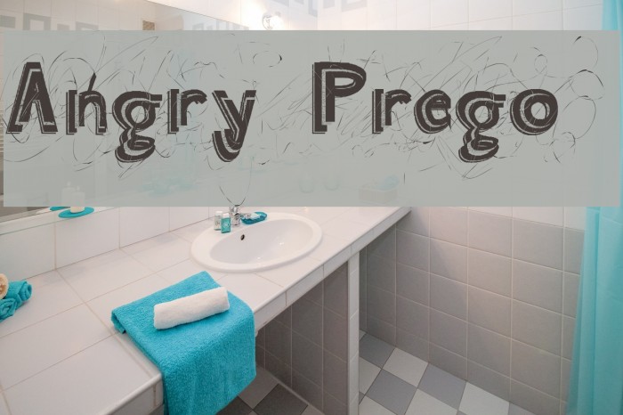 Angry Prego Font examples