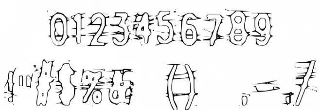 Angry bitch フォント その他の文字