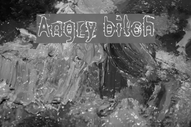 Angry bitch フォント examples