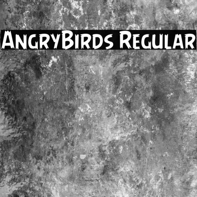 AngryBirds Regular Font examples