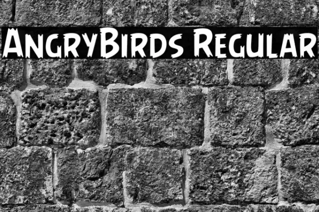 AngryBirds Regular Font examples