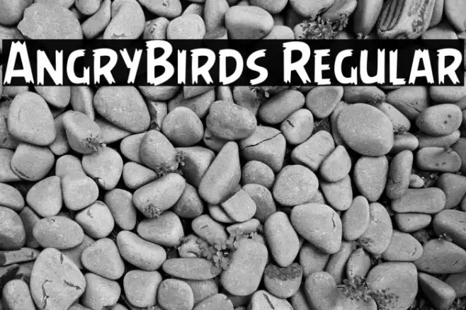 AngryBirds Regular Font examples