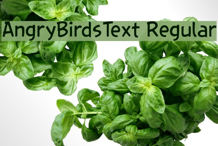 AngryBirdsText Regular Font examples