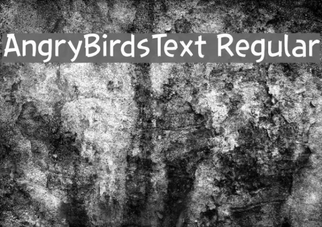 AngryBirdsText Regular Font examples