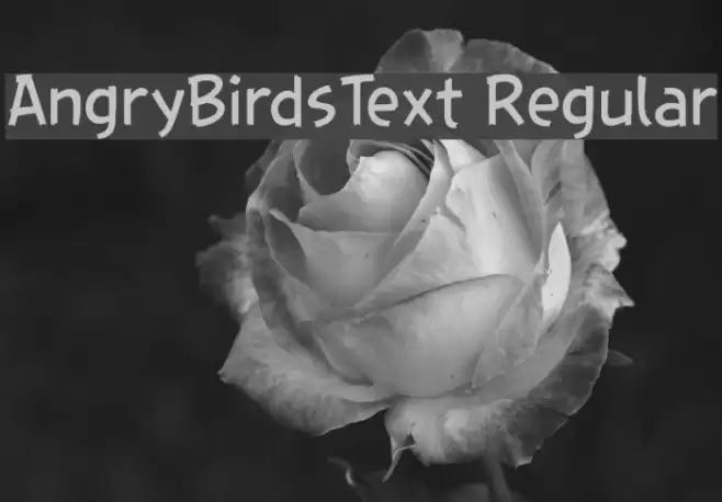 AngryBirdsText Regular Font examples