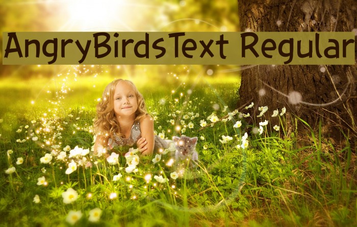 AngryBirdsText Regular Font examples