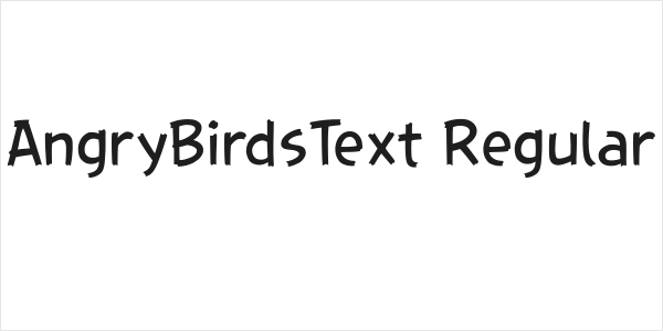 AngryBirdsText Regular Logo