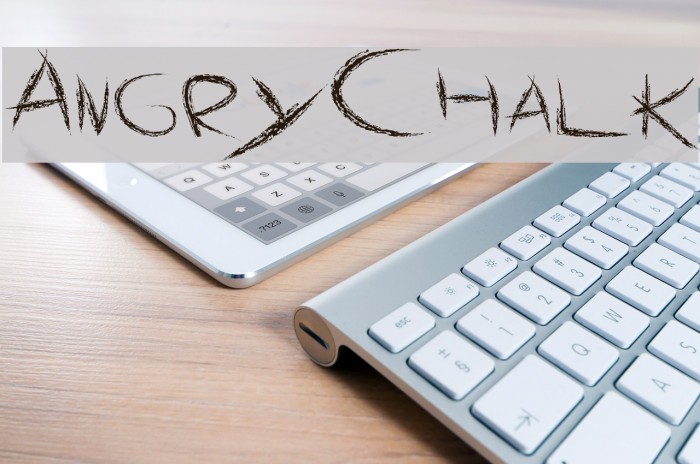 AngryChalk Font examples