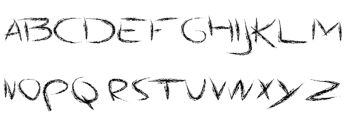 AngryChalk Font LOWERCASE