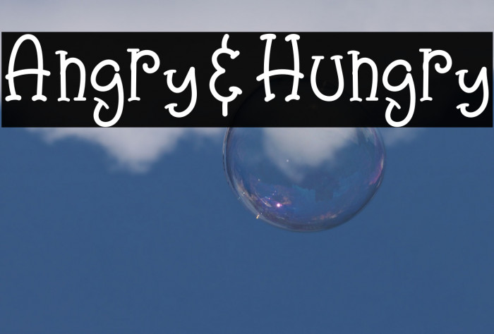 Angry&Hungry Font examples