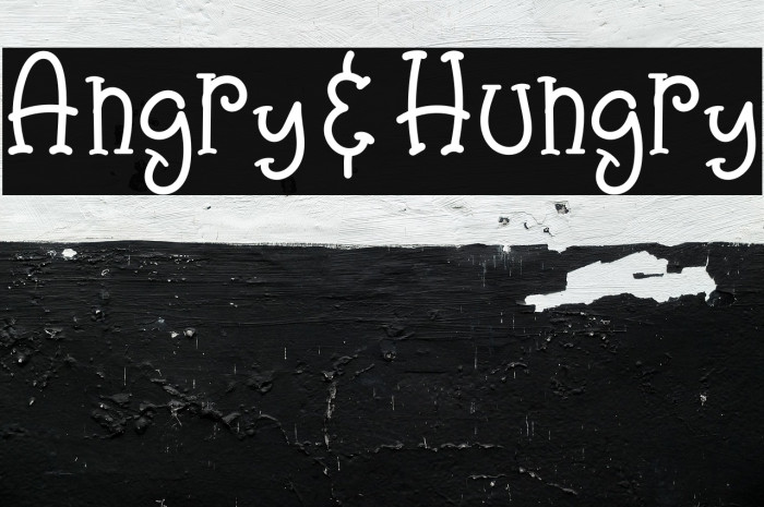 Angry&Hungry Font examples