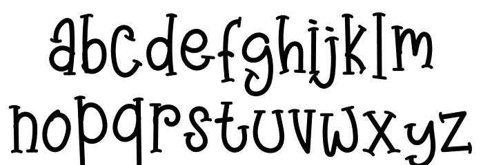 Angry&Hungry Font LOWERCASE