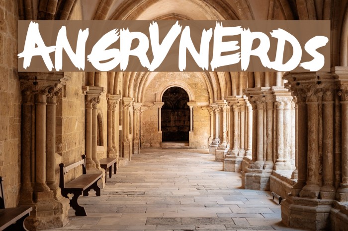 AngryNerds Font examples