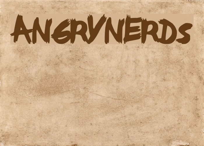 AngryNerds Font examples