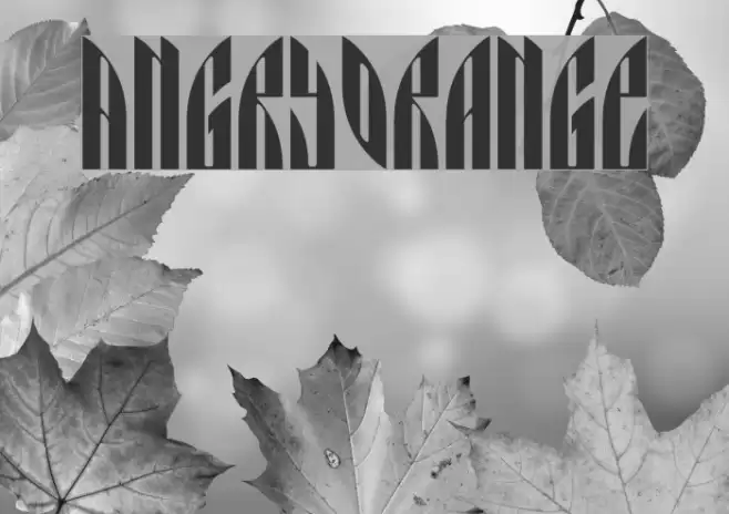 AngryOrange Font examples