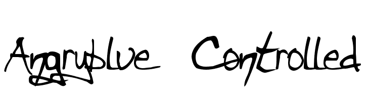 Angryblue  Controlled  Free Fonts Download